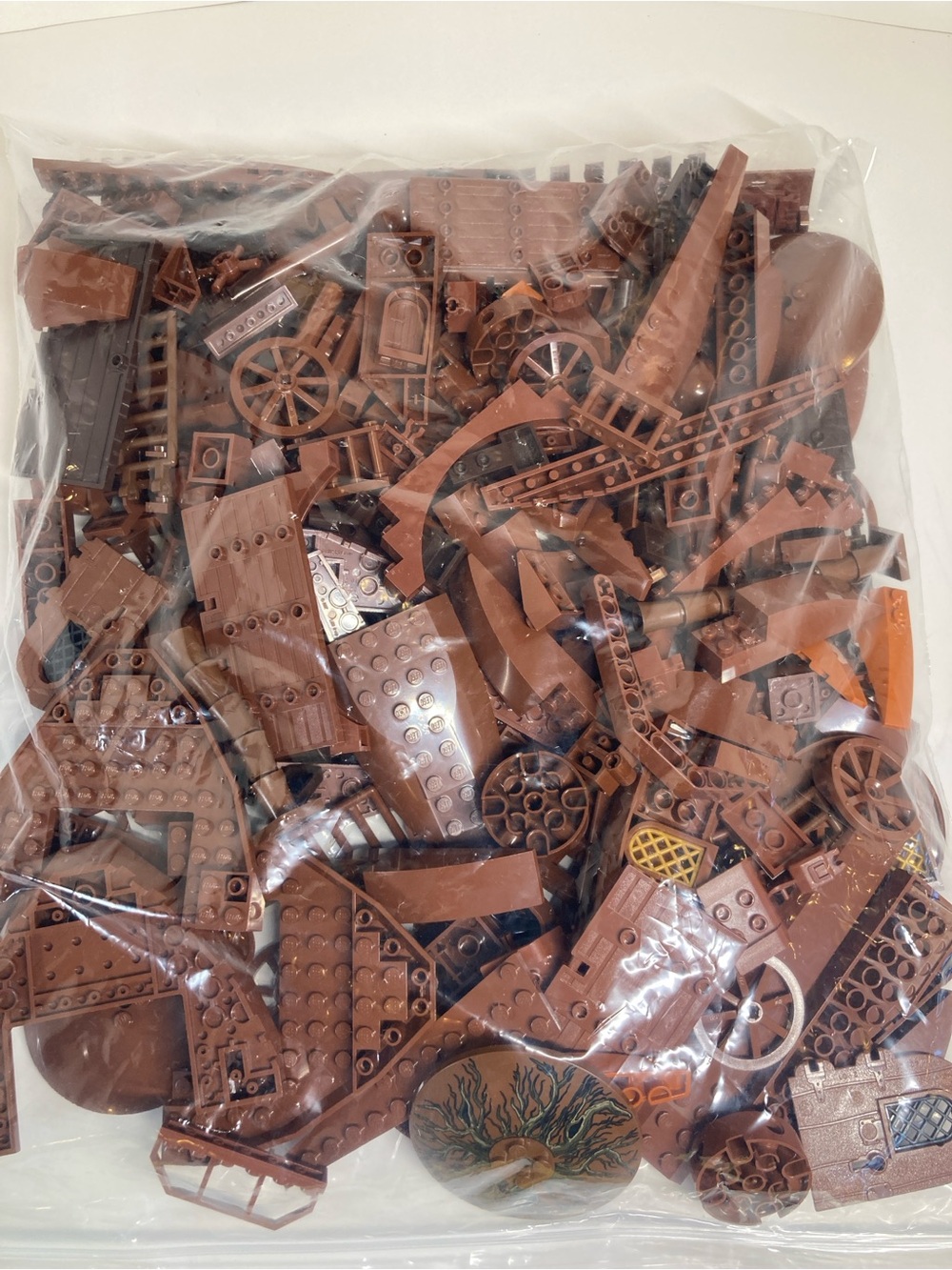 LEGO Bulk Mixed Reddish Brown Parts Lot 0.8kg 1.7lbs Huge Assortment 2000-2018